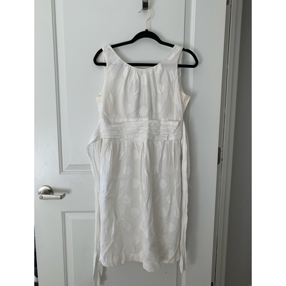 Jones New York White Polka Dot Dress